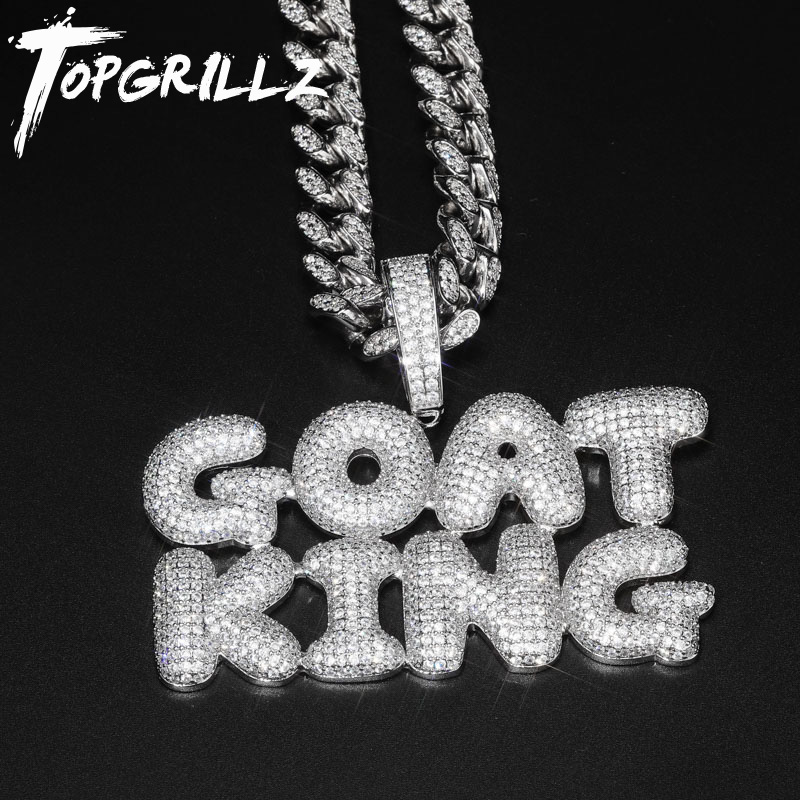 Name Necklace Custom - Topgrillz dengan Kuba Rantai Nama Kustom