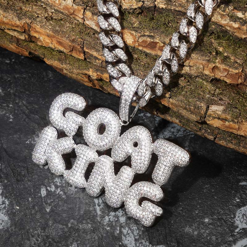 Topgrillz dengan Kuba Rantai N - Name Necklace Custom ulasan dan harga