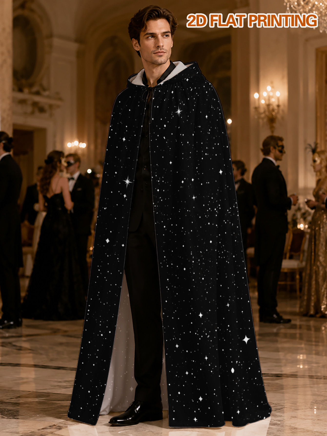 Kustomisasi 1pc, Jubah Poliest - Custom Night Sky ulasan dan harga