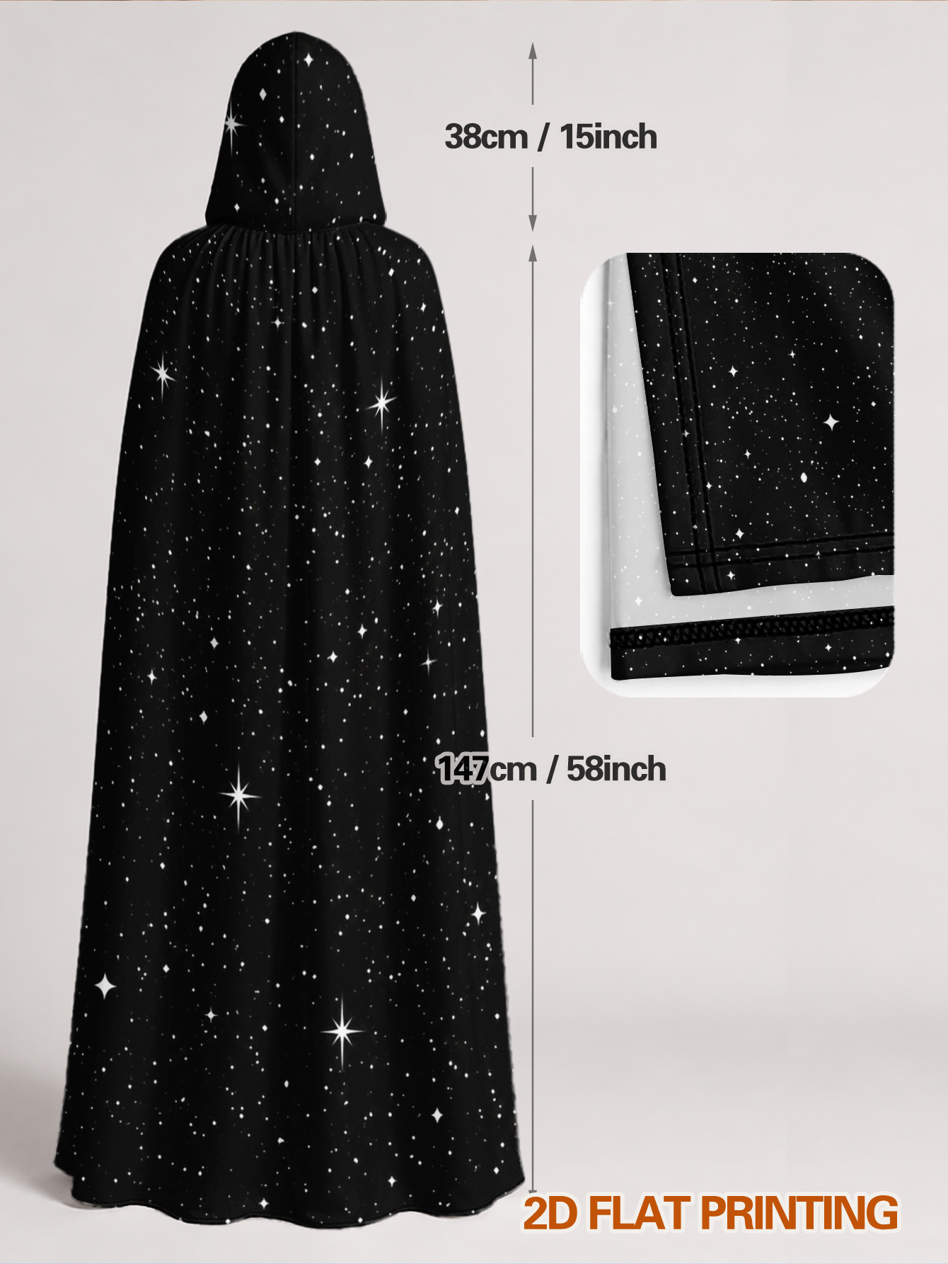Kustomisasi 1pc, Jubah Poliest - Custom Night Sky ulasan dan harga